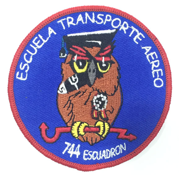 Escudo bordado Escuadrón 744 Base Aérea de Matacán